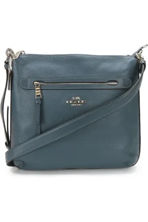 Coach Femme, Pre-owned, Bleu, Taille: ONE Size Pre-owned Cuir sacs-bandouliere