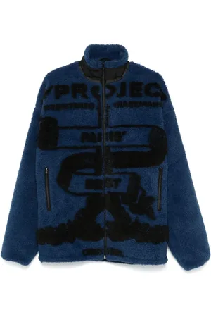 Y / PROJECT Homme, Vestes, Bleu, Taille: L Veste polaire bleue/noire col montant