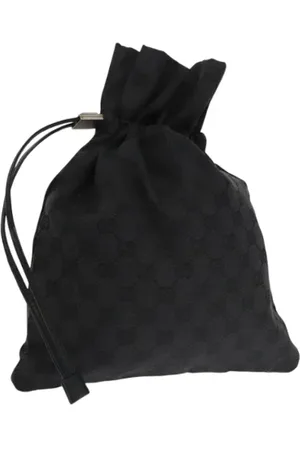 Gucci Femme, Pre-owned, Noir, Taille: ONE Size Pre-owned Toile trousses-de-toilette