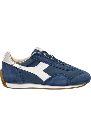 Diadora Homme, Chaussures, Bleu, Taille: 41 EU Canvas Stone Wash Baskets