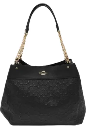 Coach Femme, Pre-owned, Noir, Taille: ONE Size Pre-owned Cuir sacs-ports-paule