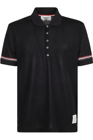 Thom Browne Homme, Tops, Bleu, Taille: L Polo en coton