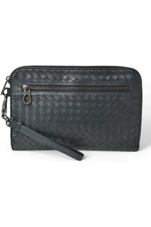 Bottega Veneta Femme, Pre-owned, Bleu, Taille: ONE Size Pre-owned Cuir pochettes-minaudieres