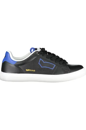 GAS Homme, Chaussures, Noir, Taille: 42 EU Baskets Sportives Noires Logo Contrasté