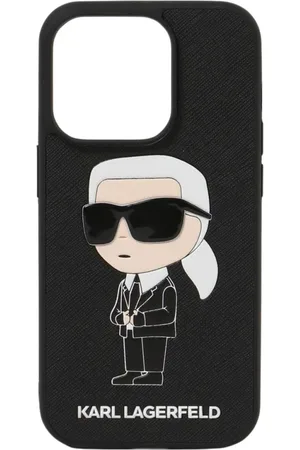 Karl Lagerfeld Homme, Accessoires, Noir, Taille: ONE Size Coque iPhone 13 Pro Max Design