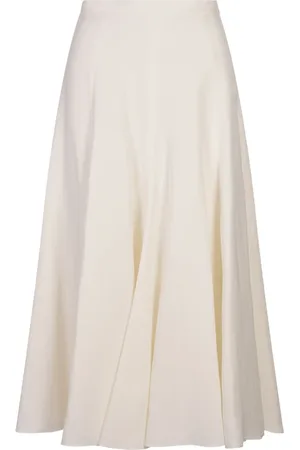 Fabiana Filippi Femme, Jupes, Blanc, Taille: 36 FR Haut Blanc en Lin et Viscose