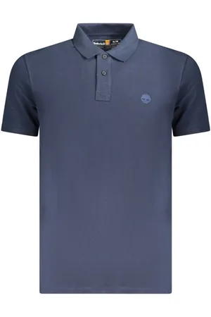Timberland Homme, Tops, Bleu, Taille: XL Polo Homme en Coton Bleu