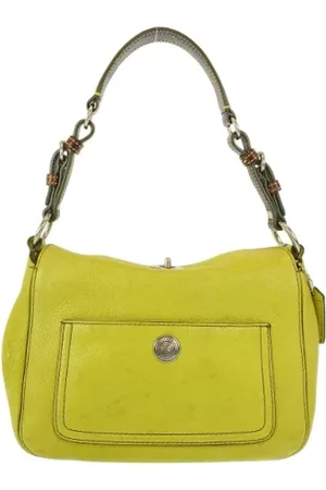 Coach Femme, Pre-owned, Jaune, Taille: ONE Size Pre-owned Cuir sacs-ports-paule