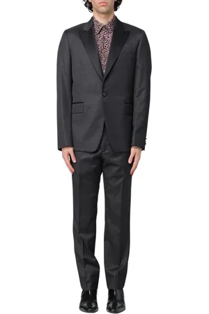 Paul Smith Homme, Costumes, Noir, Taille: M Élégant Costume Noir Texturé