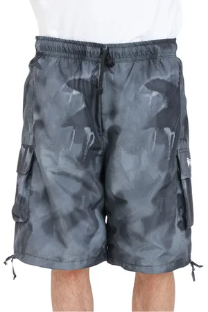 DISCLAIMER Homme, Shorts, Noir, Taille: M Short Bermuda Homme avec Imprimé