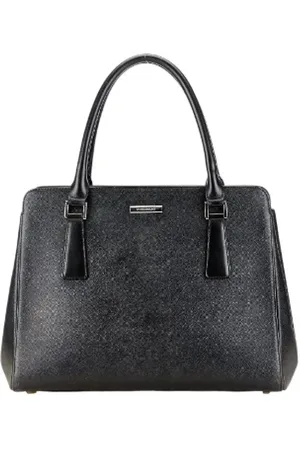 Burberry Femme, Pre-owned, Noir, Taille: ONE Size Pre-owned Cuir cabas