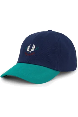 Fred Perry Homme, Accessoires, Bleu, Taille: ONE Size Casquette Tennis Vintage Bleu Coton Piqué