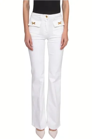 Elisabetta Franchi Femme, Jeans, Blanc, Taille: W26 Pantalon Mod.jeans 360 Ivory