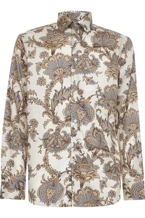Etro Homme, Chemises, Multicolore, Taille: 3XL Chemise à Boutons Imprimé Floral Beige