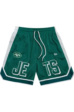 New Era Homme, Shorts, Vert, Taille: M Shorts de Sport en Maille Vert Style Jets