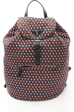 Prada Femme, Pre-owned, Noir, Taille: ONE Size Pre-owned Toile sacs-dos