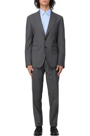 Dsquared2 Homme, Costumes, Gris, Taille: M Élégant Costume en Laine Gris