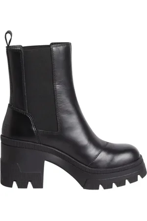 Calvin Klein Femme, Chaussures, Noir, Taille: 40 EU Chunky Heeled Chelsea Boot - Noir