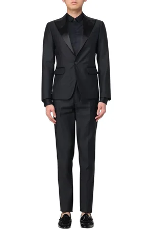 Dsquared2 Homme, Costumes, Noir, Taille: XS Costume Moderne Noir à Revers Cranté