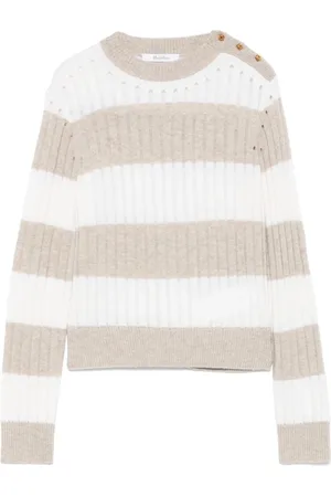 Max Mara Femme, Pulls, Multicolore, Taille: 38 FR Maille Tricot Col Rond