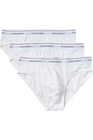 Dsquared2 Homme, Sous-vêtements, Blanc, Taille: L Ensemble de Slips Blancs pour Homme
