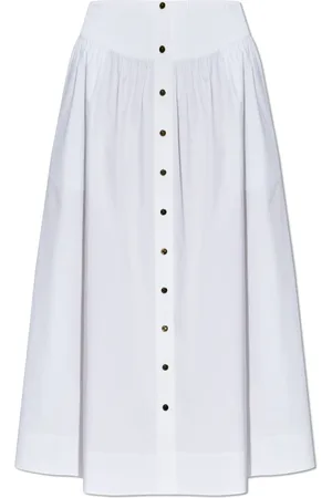 Tory Burch Femme, Jupes, Blanc, Taille: 36 FR Jupe en coton