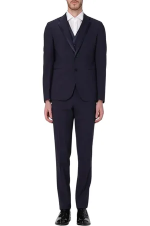 Brian Dales Homme, Costumes, Bleu, Taille: M Costume Slim Fit Bleu
