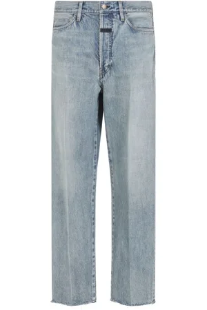 FEAR OF GOD Homme, Jeans, Bleu, Taille: W31 Jean Denim Bleu Indigo avec Logo