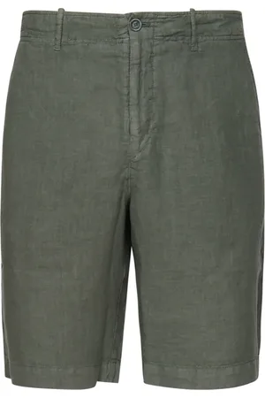 FEDELI Homme, Shorts, Vert, Taille: XL Shorts Bermuda en lin avec poches