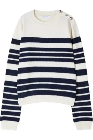 Patrizia Pepe Femme, Pulls, Blanc, Taille: 36 FR Haut en tricot avec détail boutons