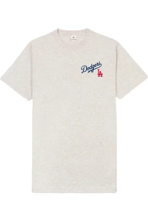 Sporty & Rich Femme, Tops, Gris, Taille: 36 FR T-shirt à Col Rond avec Imprimé Graphique