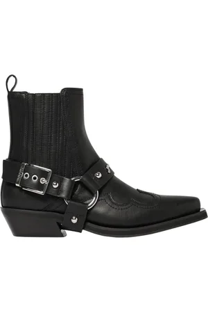 Ganni Femme, Chaussures, Noir, Taille: 37 EU Bottes Western Noires