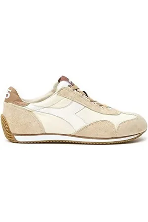 Diadora Homme, Chaussures, Blanc, Taille: 41 EU Canvas Stone Wash Baskets