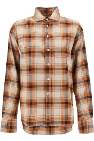 Ralph Lauren Femme, Blouses et Chemises, Brun, Taille: 32 FR 60/2 Coton Brossé Twll-Lsl-Bfs
