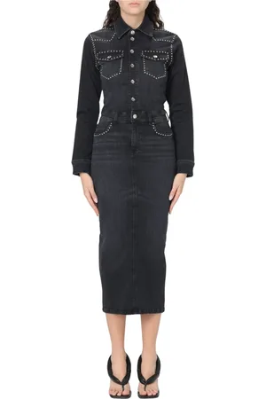 Liu Jo Femme, Robes, Gris, Taille: 38 FR Robe Longue Élégante