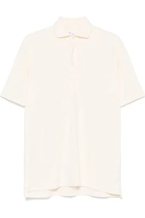 DoppiaA Homme, Chemises, , Taille: L Polo Crème à Manches Courtes