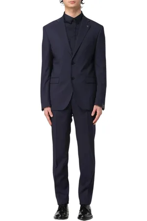 Manuel Ritz Homme, Costumes, Bleu, Taille: L Costume Bleu à Deux Boutons