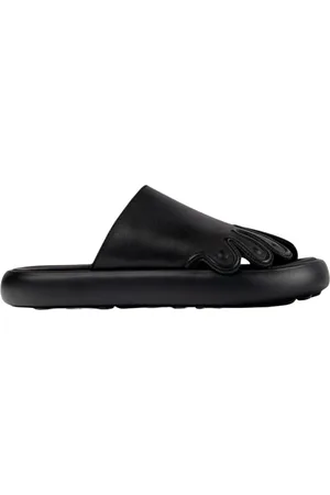 Camper Homme, Chaussures, Noir, Taille: 41 EU Sandales en Cuir Noir Confort Stylé