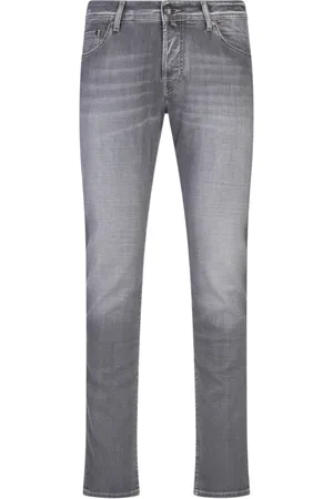 Jacob Cohen Homme, Jeans, Gris, Taille: W35 Pantalon Gris en Coton Élasthanne