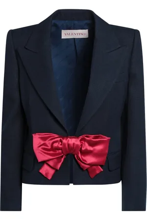 VALENTINO GARAVANI Femme, Vestes, Noir, Taille: 40 FR Veste à Boutonnière Simple