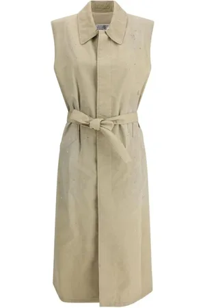 Maison Margiela Femme, Robes, , Taille: 38 FR Gilet Long Chic avec Ceinture et Poches