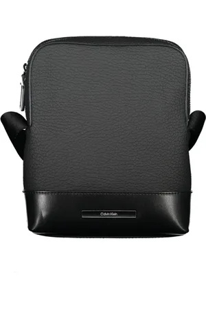 Calvin Klein Homme, Sacs, Noir, Taille: ONE Size Sac bandoulière noir avec détails contrastants