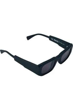 KUBORAUM Unisex, Accessoires, Noir, Taille: ONE Size Lunettes de soleil rectangulaires avec verres teintés