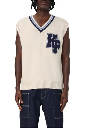 Kenzo Homme, Pulls, Blanc, Taille: M Gilet Blanc Formel
