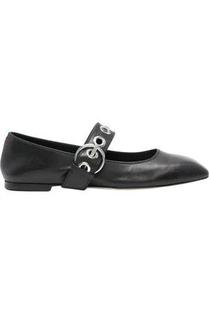 Aeyde Femme, Chaussures, Noir, Taille: 38 1/2 EU Ballarines en cuir noir