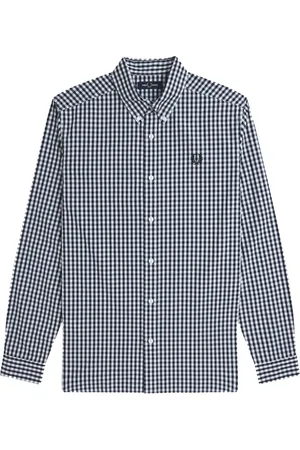 Fred Perry Homme, Chemises, Noir, Taille: M Chemise Gingham