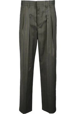 Dondup Femme, Pantalons, Gris, Taille: 36 FR Pantalon élégant en mélange de laine