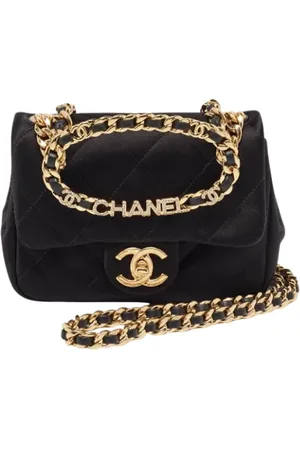 CHANEL Femme, Pre-owned, Noir, Taille: ONE Size Pre-owned Tissu sacs-chanel