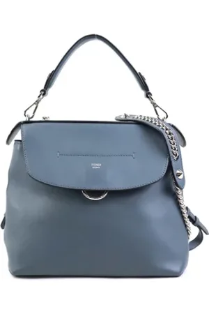 Fendi Femme, Pre-owned, Bleu, Taille: ONE Size Pre-owned Cuir sacs-fendi