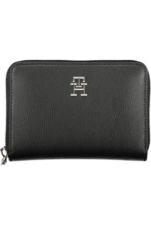 Tommy Hilfiger Femme, Accessoires, Noir, Taille: ONE Size Portefeuille Noir lgant avec Plusieurs Compartiments